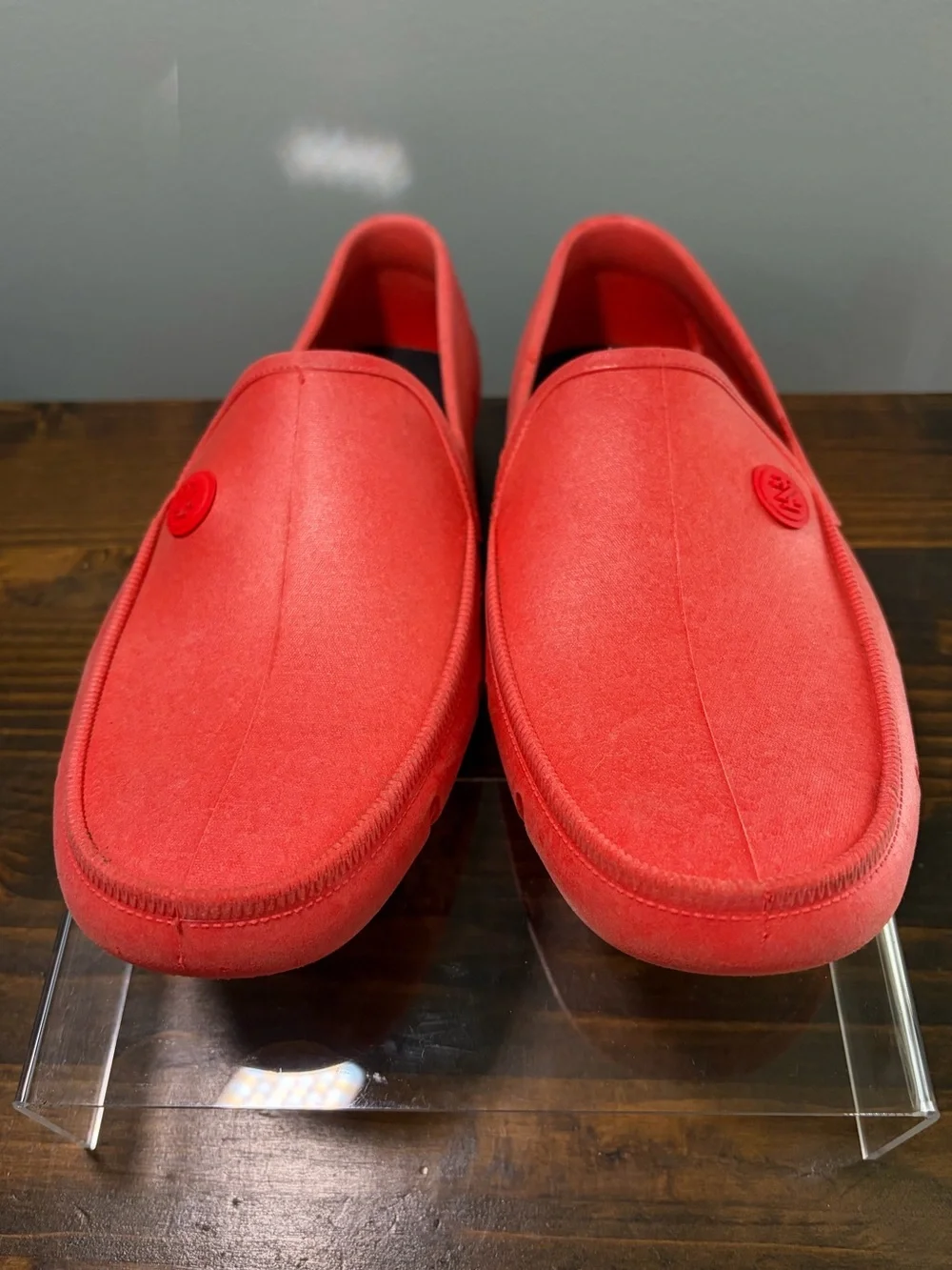 Izod Men’s Aqua Boat Shoes Red Slip-On Shoe (Size 8 USA, 39 BRA)